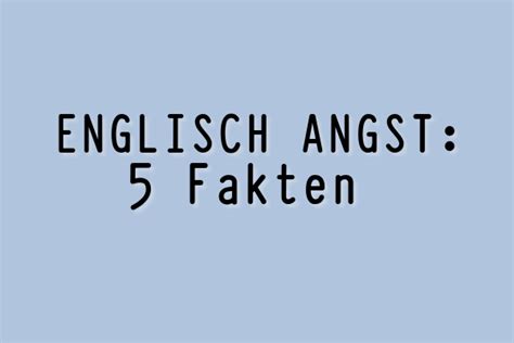 angst englisch|Angst